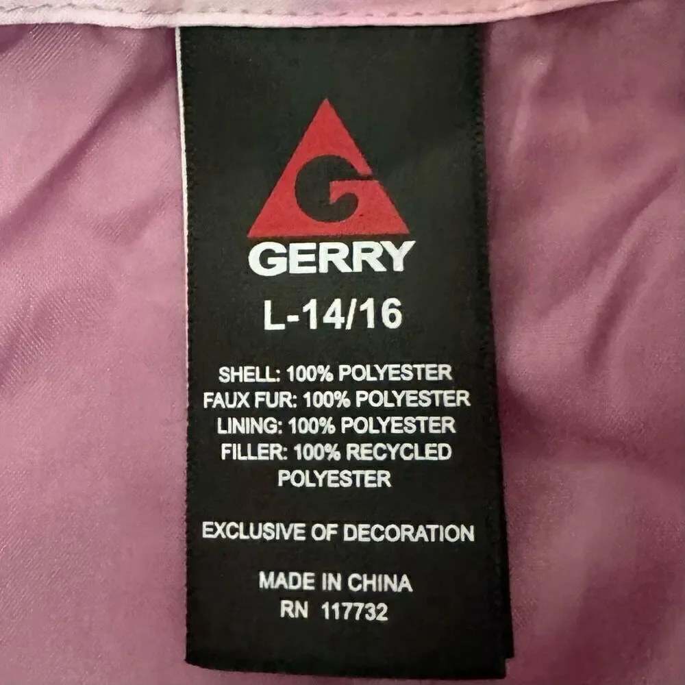 Gerry Girls Puffer Jacket / SZ: L (12-14) / NWOT